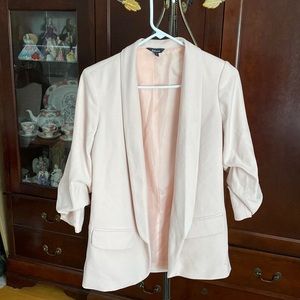 💞💖✨PRETTY IN PINK Reitmans Light Pink Lined Suit Jacket Blazer Size 4💞💖✨